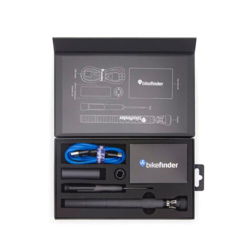 bikefinder tracker in open product box
