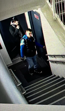 Thieves in Oslo, caught on security cameras, who broke through doors and locks to steal bike.