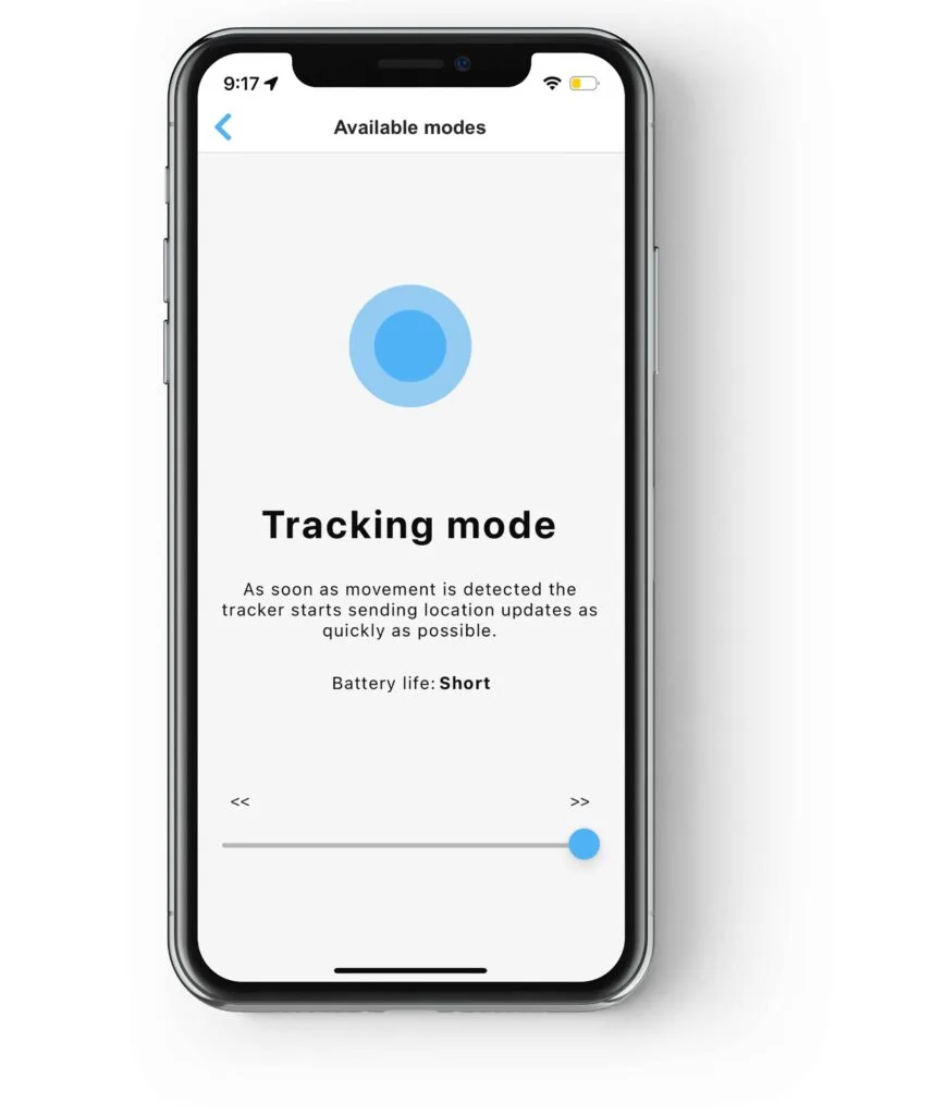 BikeFinder Anti-Theft app Tracking modes, Security Mode, Bike GPS tracking