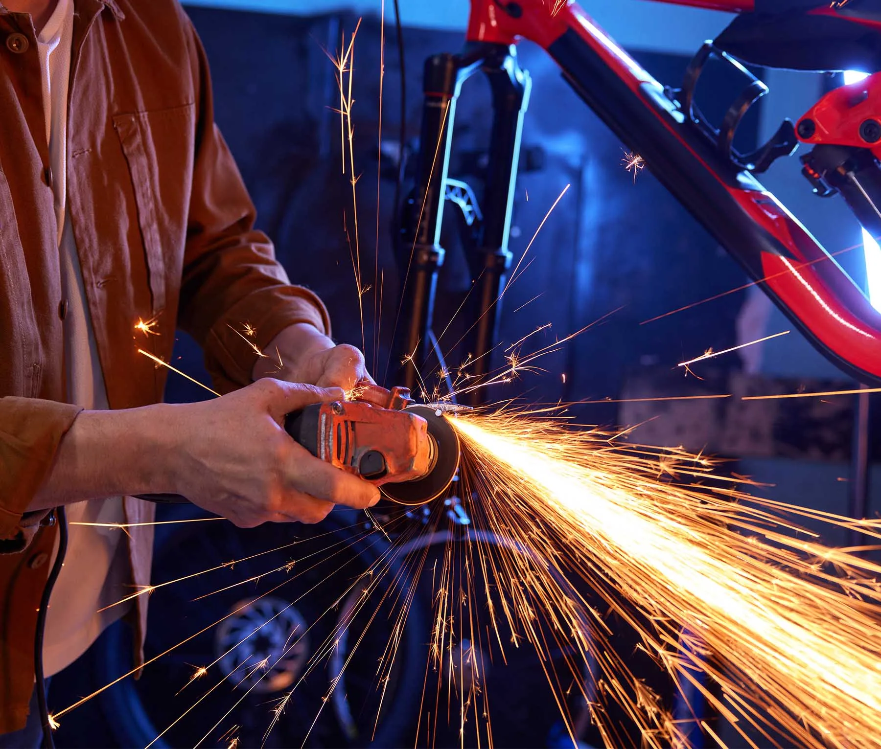 Two bicycle locks were cut with angle grinder and BikeFinder tracker helped recover