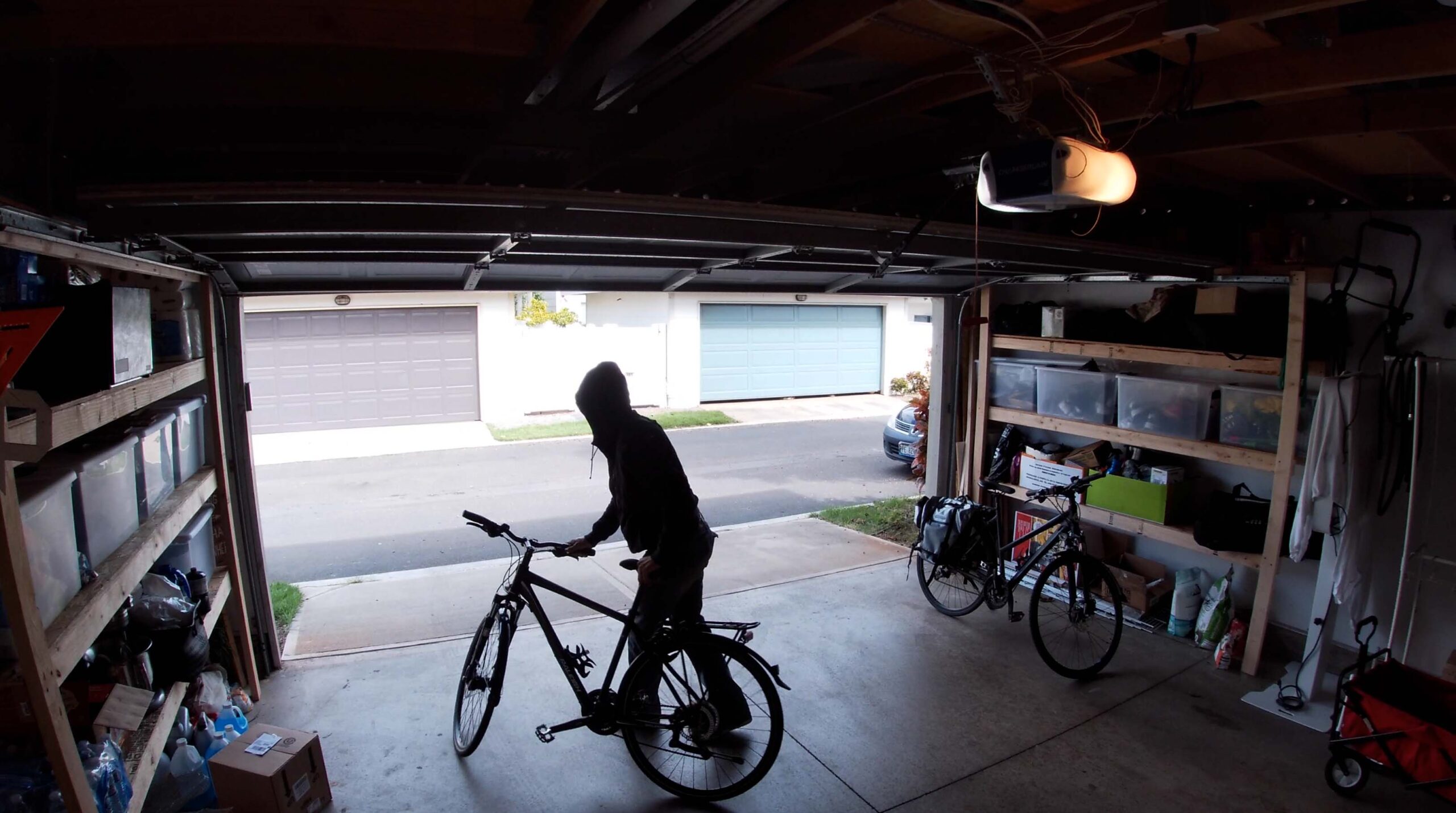 Bicycle theft from home garage.